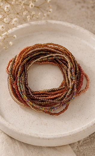 Neutral Mix 20 Piece Beaded Bracelet Set