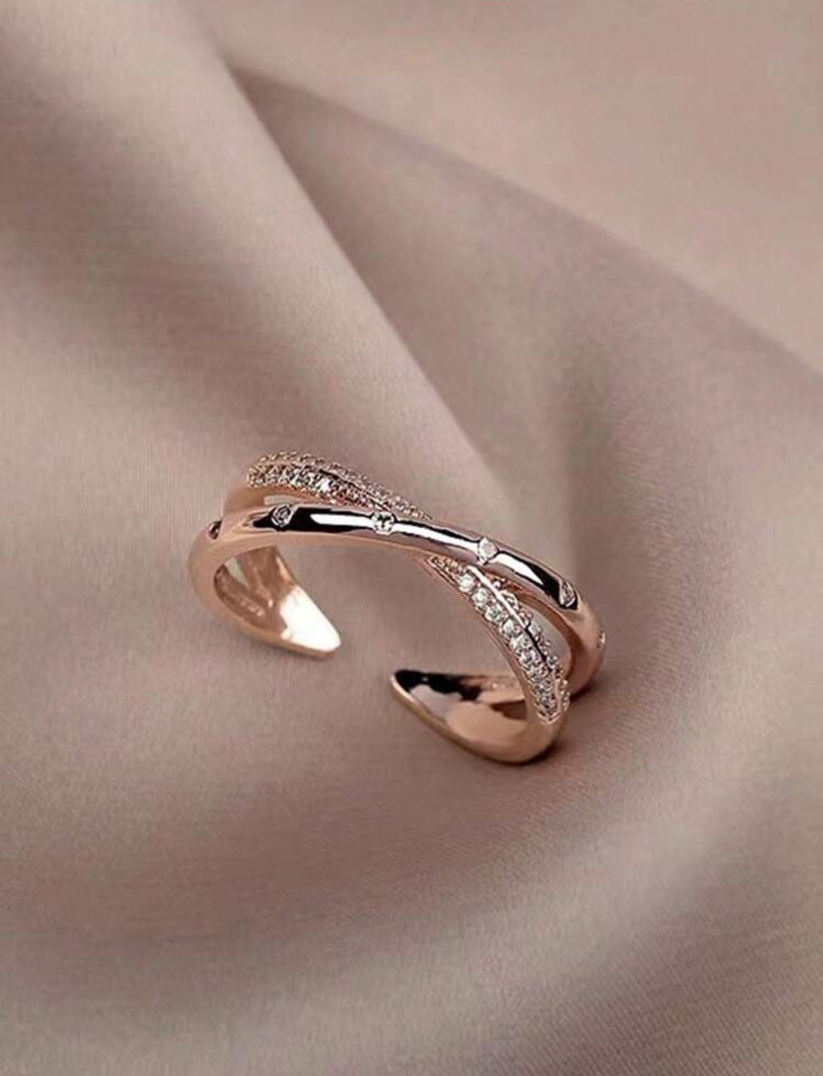 Beautiful Rose Gold Adjustable Ring