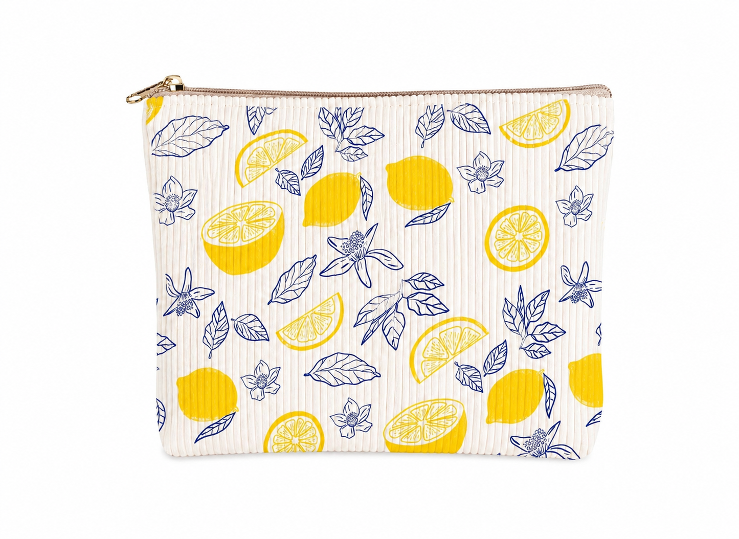 Lemon and Leaves Toiletry/Cosmetic Bag