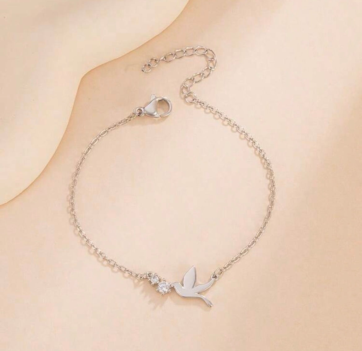 Gorgeous Silver Dove Bracelet