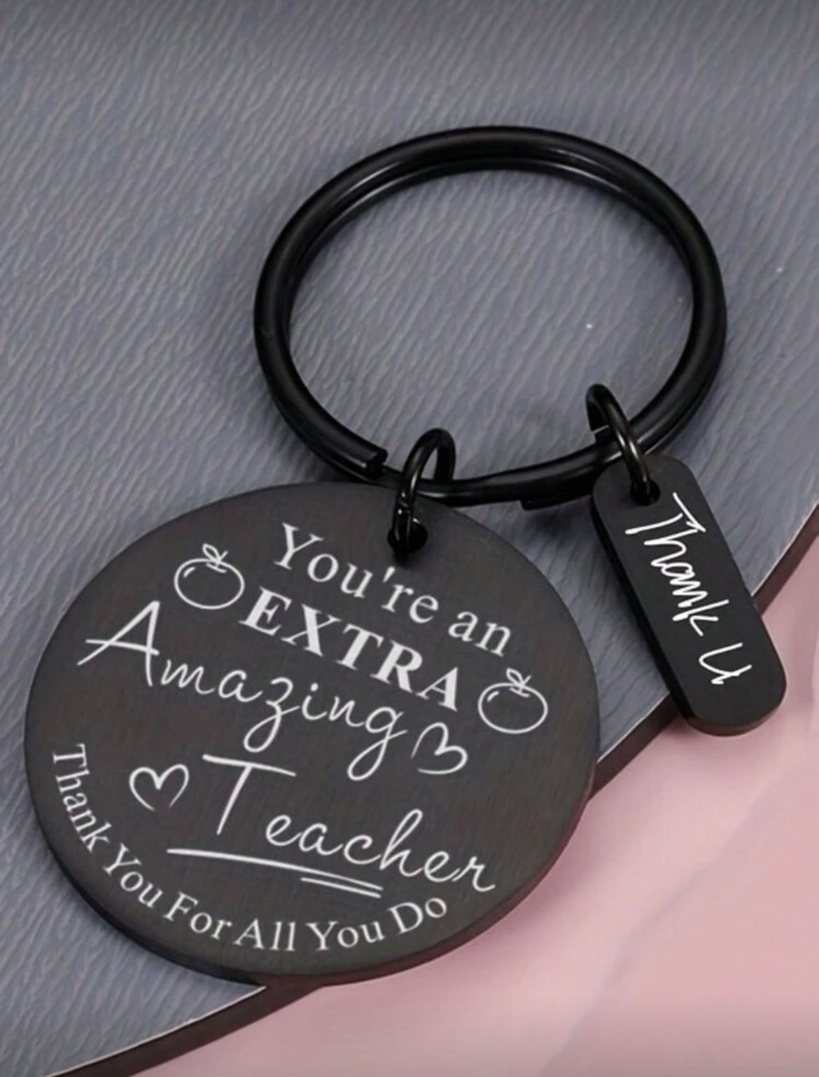 Black Teacher Appreciation Keychain