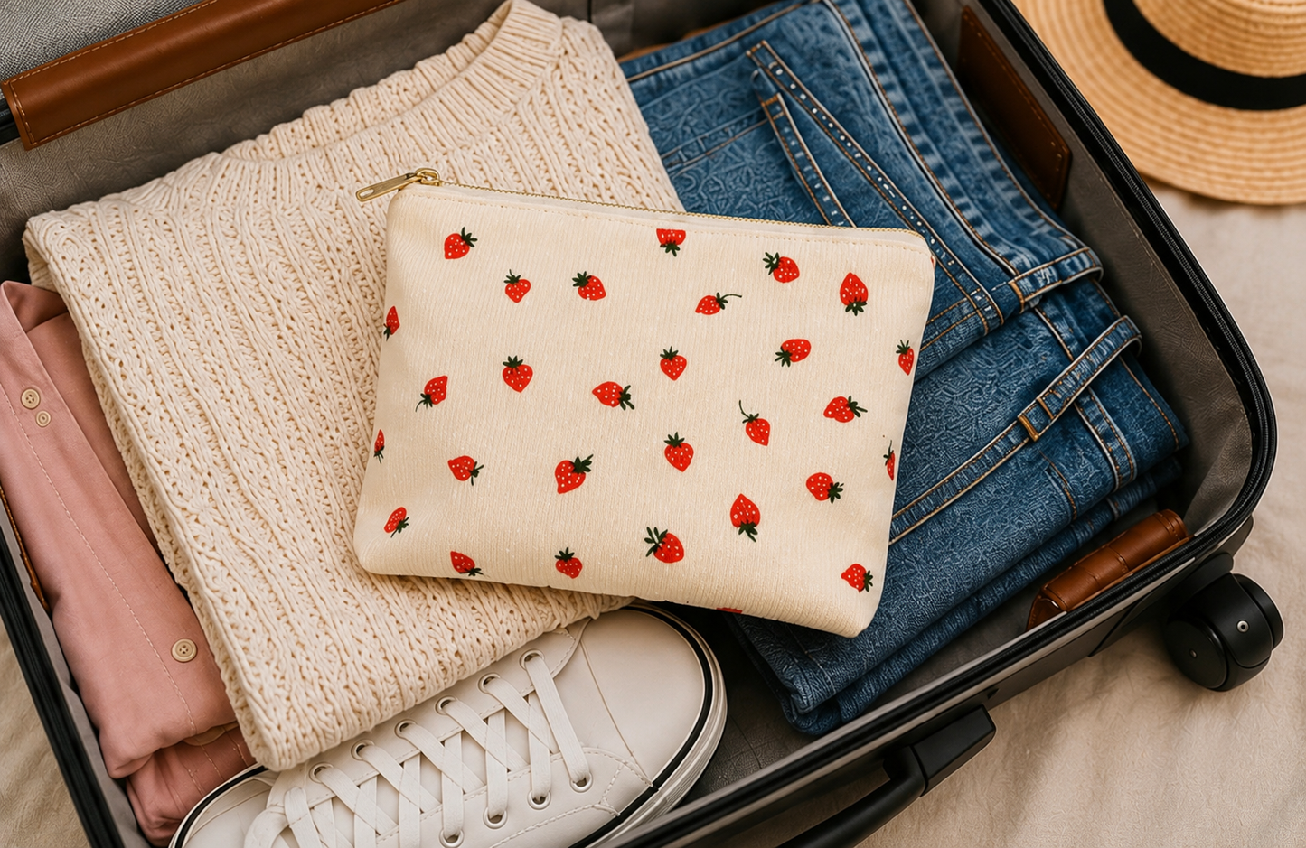 Strawberry Toiletry/Cosmetic Bag