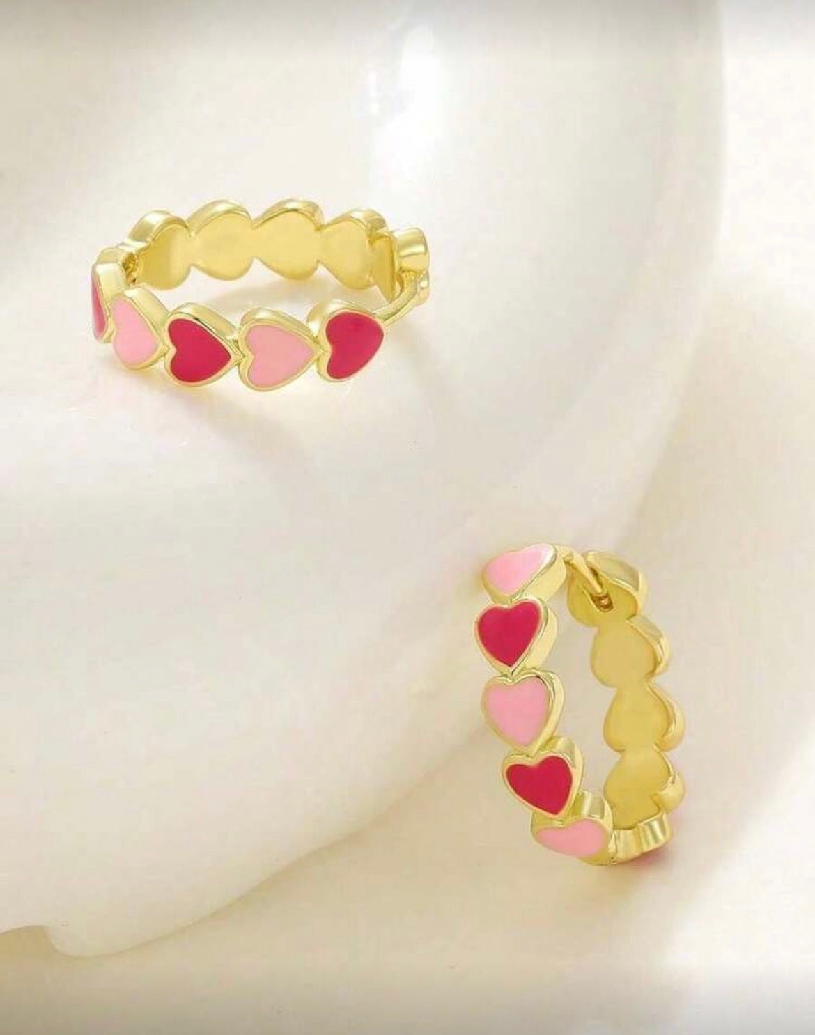 Beautiful Pink Heart Huggies