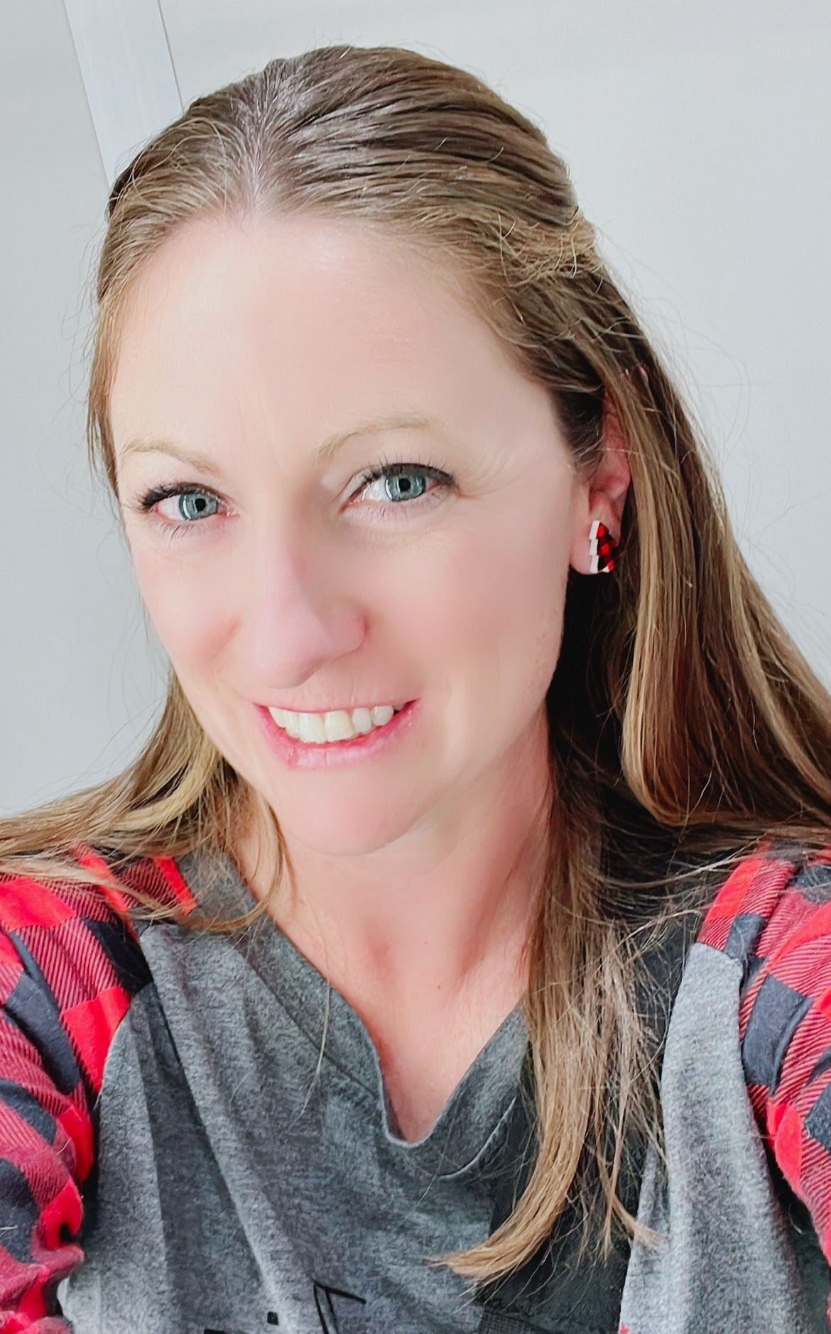 Set of 3 Christmas Tree Stud Earrings