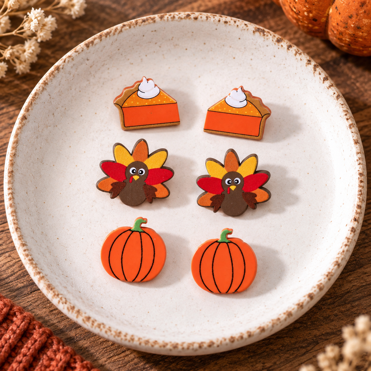 Thanksgiving Favorites Stud Earring Set