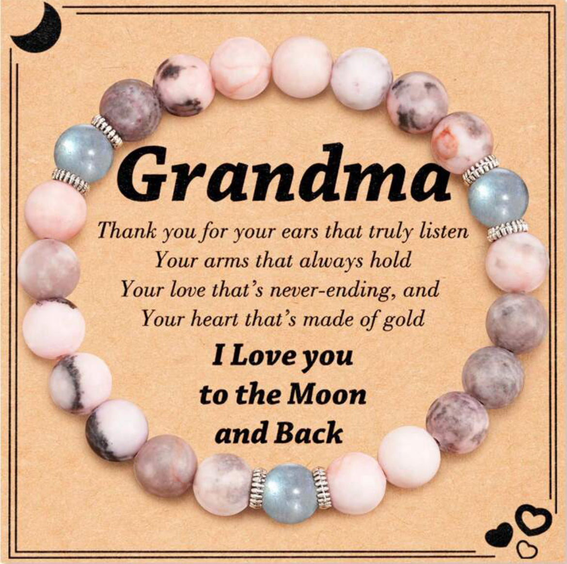 Beautiful Stone Bracelet for Grandma