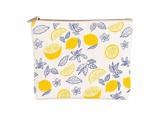 Lemon and Leaves Toiletry/Cosmetic Bag