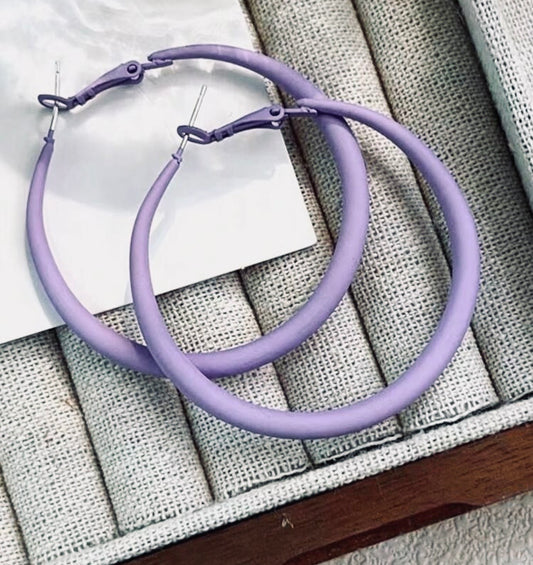 Beautiful Purple Hoops