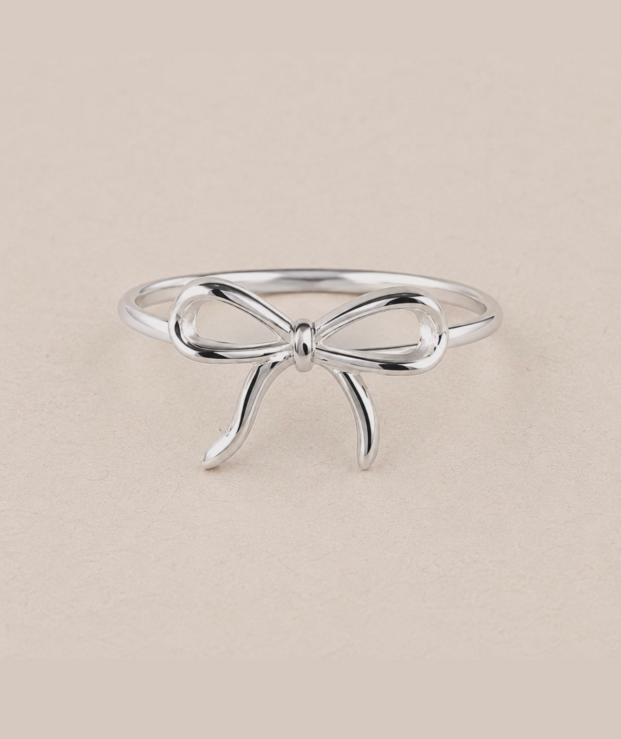 Beautiful Silver Bow Ring