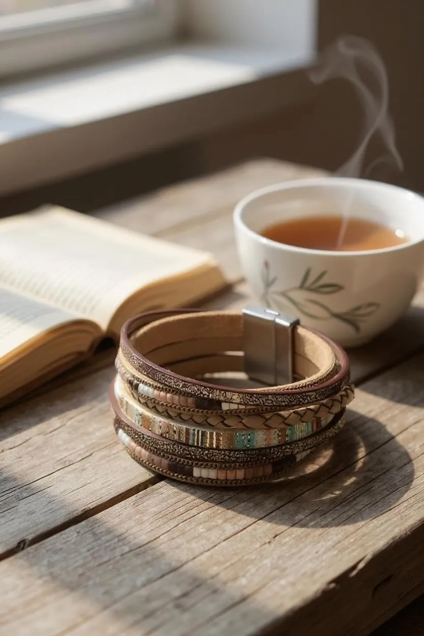 Earthy Multilayer Boho Bracelet