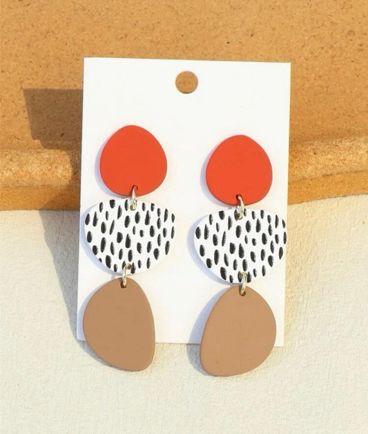 Geometric Drop Earrings