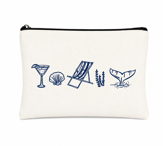 Beach Themed Toiletry/Cosmetic Bag