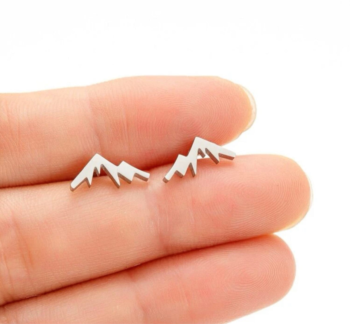Mountain Range Stud Earrings
