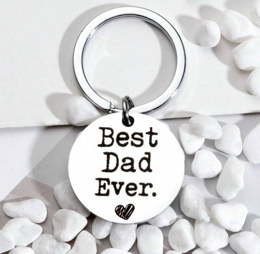 "Best Dad Ever" Keychain