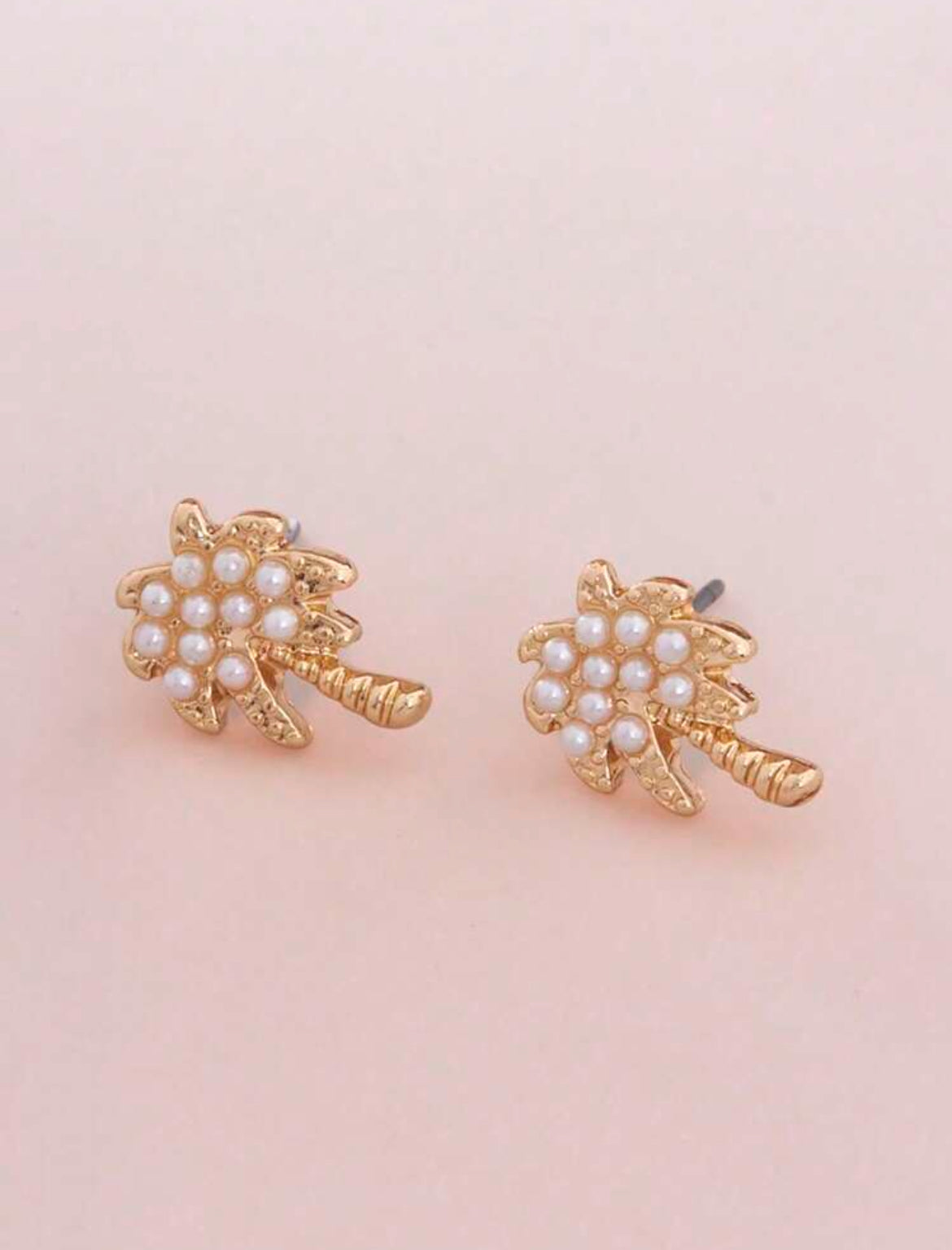 Beautiful Palm Tree Stud Earrings