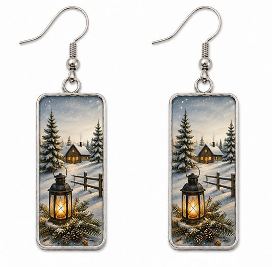 Winter Lantern Earrings