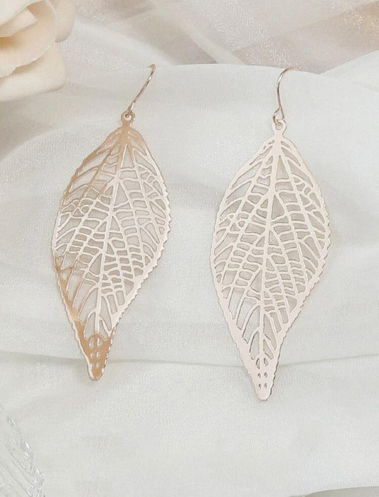 Beautiful Gold Leaf Earrings