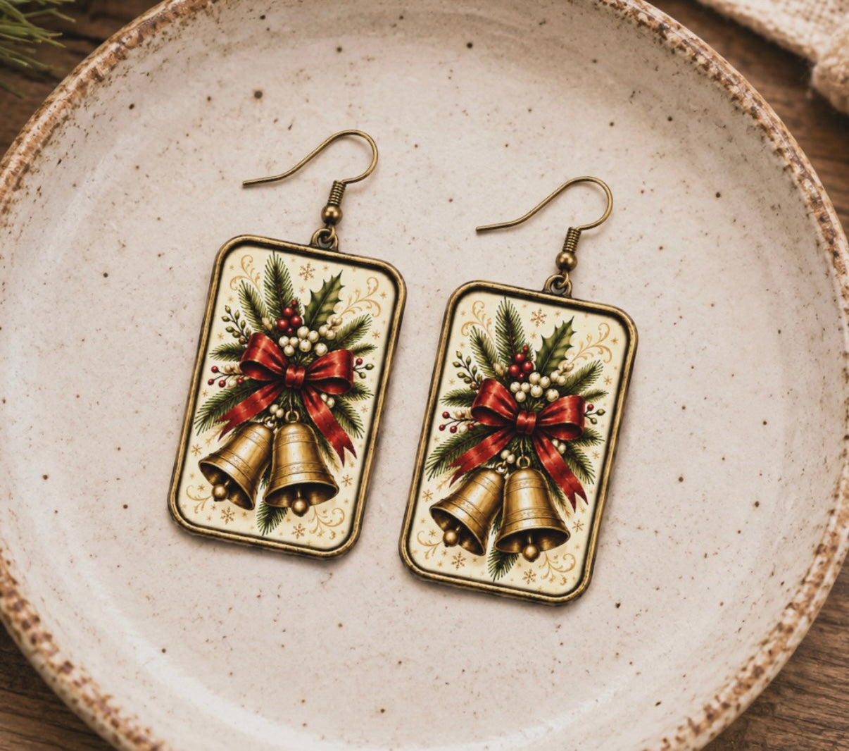 Vintage Christmas Bells Earrings
