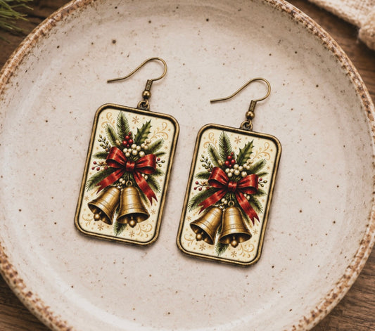 Vintage Christmas Bells Earrings
