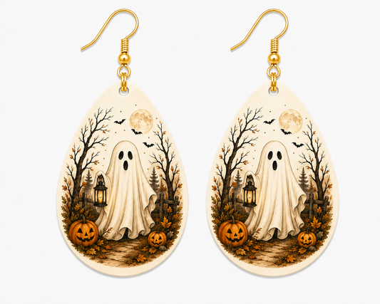Haunted Ghost Lantern Earrings