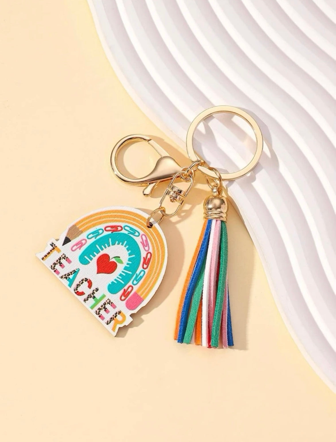 Teacher Tassel Keychain