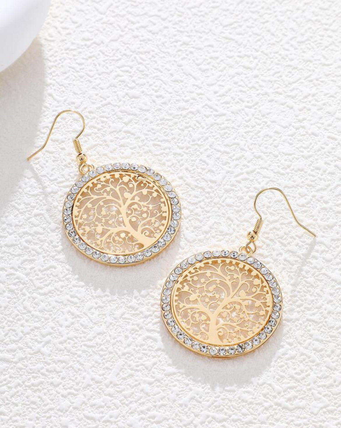 Round Tree of Life Earrings