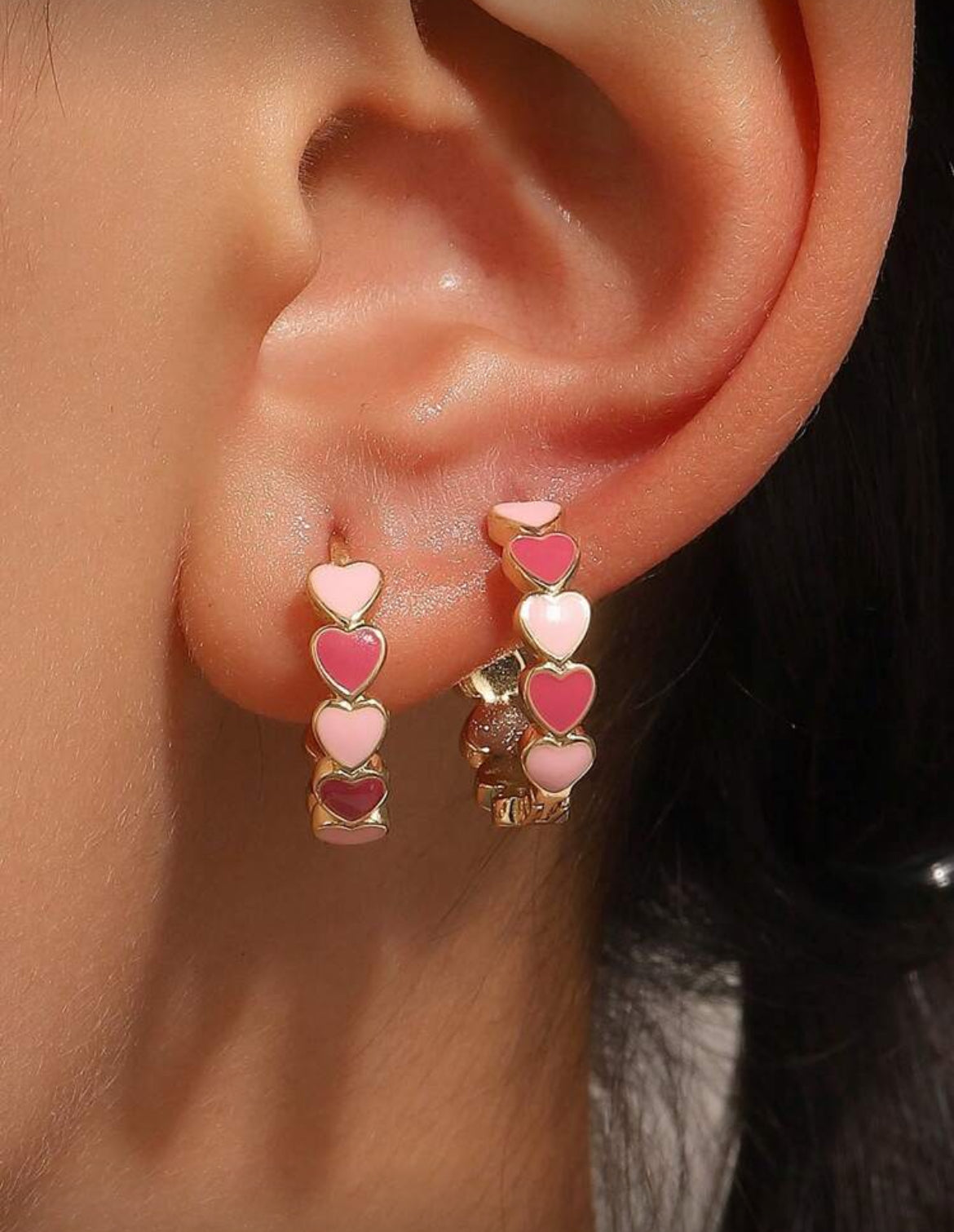 Beautiful Pink Heart Huggies