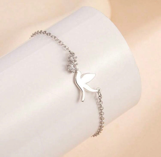 Gorgeous Silver Dove Bracelet