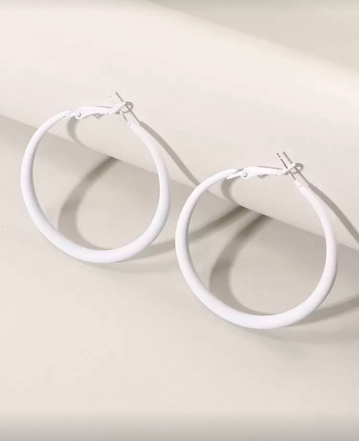 Beautiful and Simple White Hoops