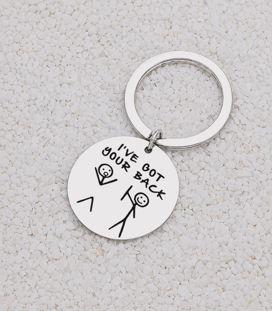 "I've Got Your Back" Friendship Keychain
