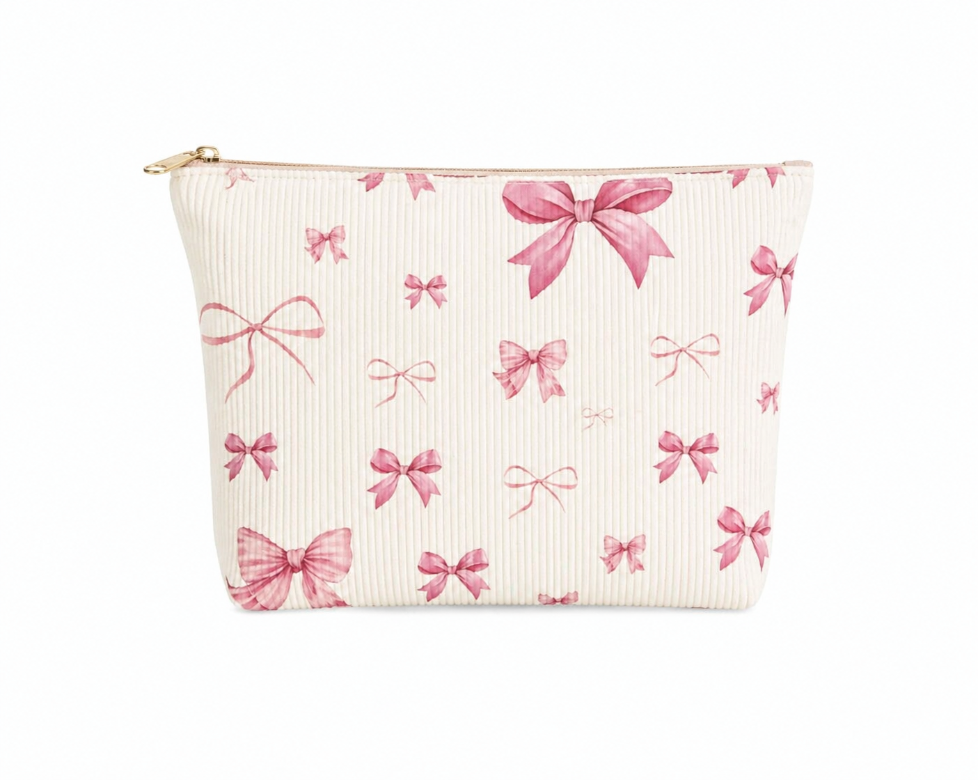 Pretty in Pink Bow Toiletry/Cosmetic Bag