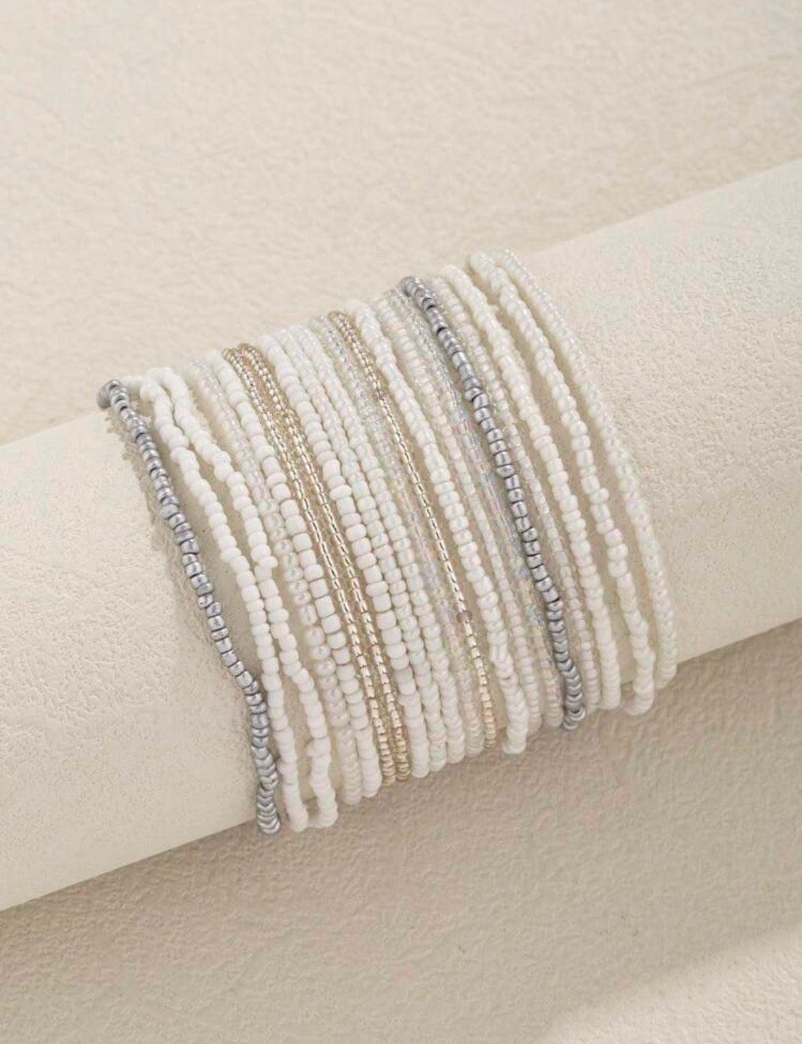Simply Stunning Neutral Stack Bracelet Set