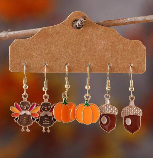 Set of 3 Fall Favorites Earrings
