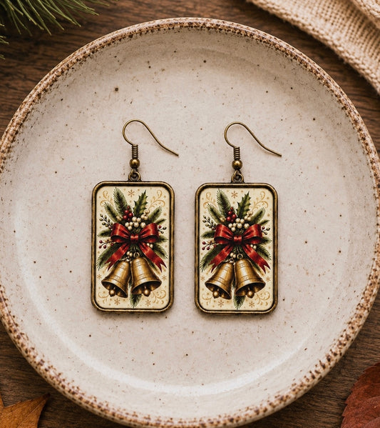 Vintage Christmas Bells Earrings