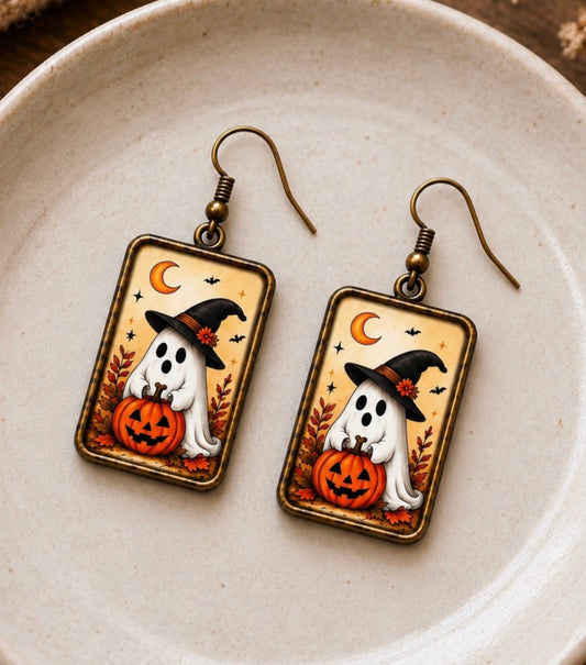 Witchy Little Ghost Earrings