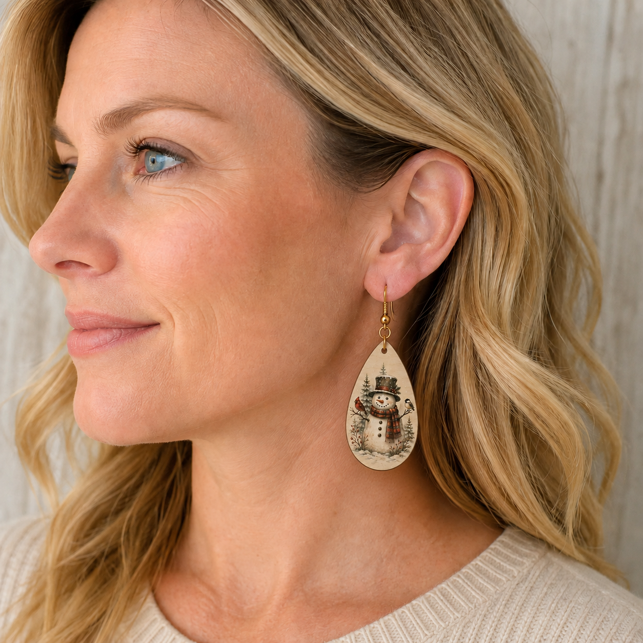 Woodland Snowman Earrings