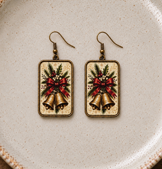 Vintage Christmas Bells Earrings