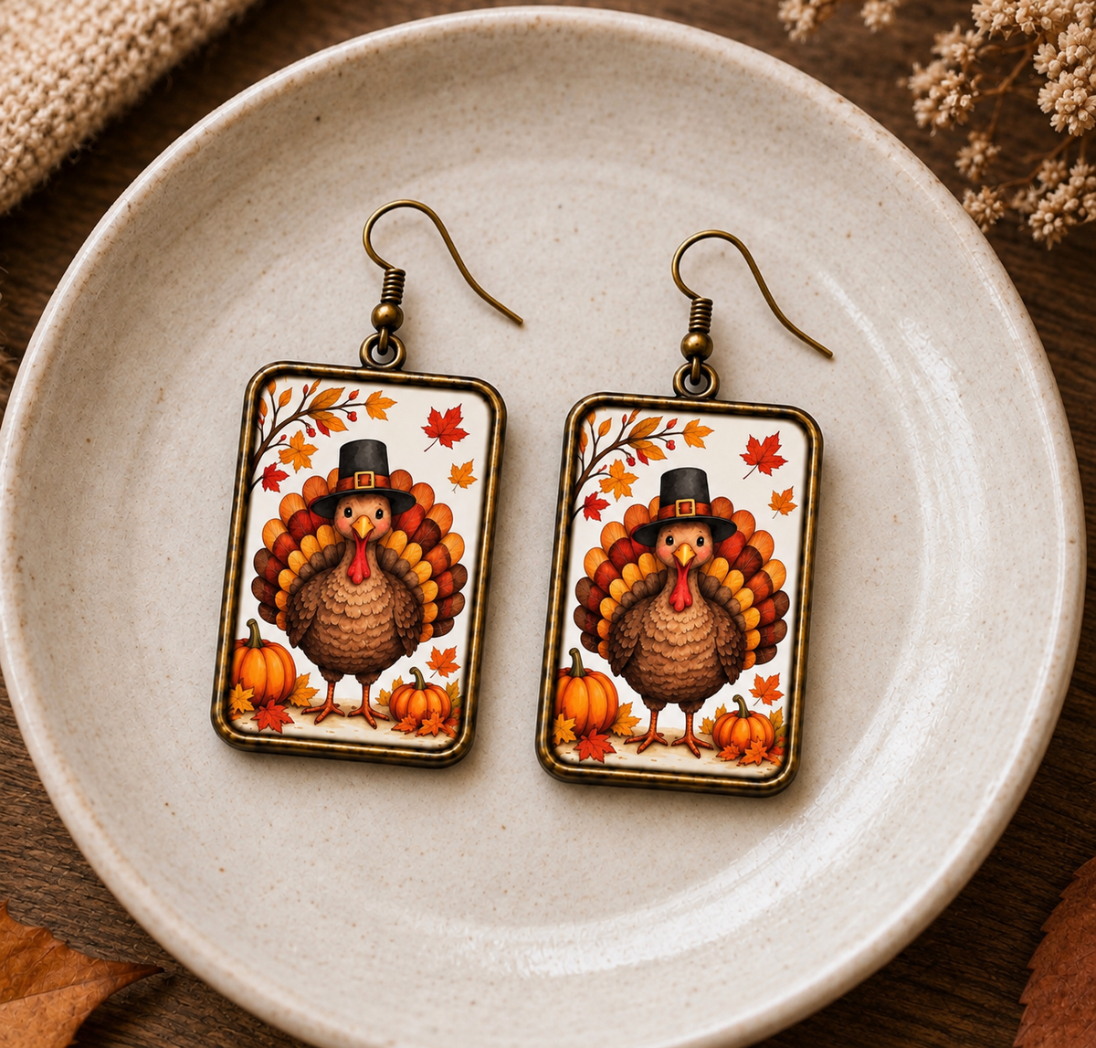 Thanksgiving Turkey Earrings