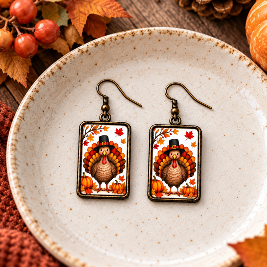 Thanksgiving Turkey Earrings