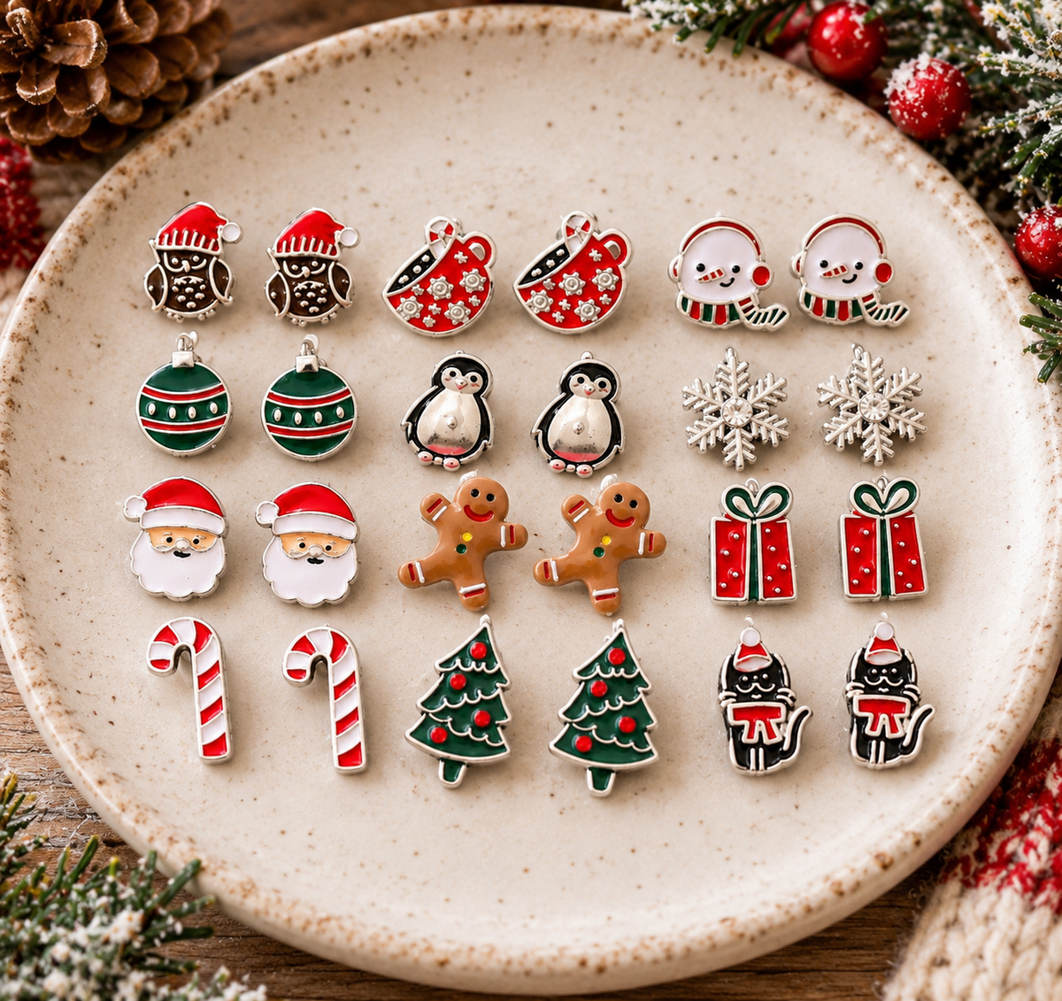 Christmas Cheer Stud Earring Set