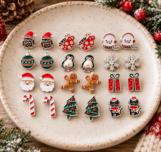 Christmas Cheer Stud Earring Set