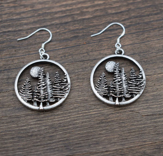 Beautiful Moonlit Forrest Earrings